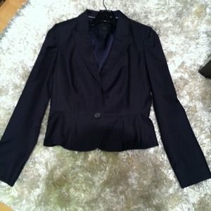 Banana Republic Charcoal Blue Blazer