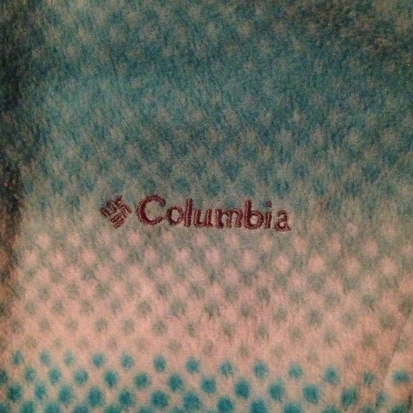 Blue multi colored fleece zip up jacket! REDUCED💥 - Picture 2 of 2