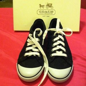 Authentic Black Coach Shoes