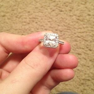 CZ Vintage Style Silver Ring