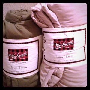 Woolrich home down throw clearance
