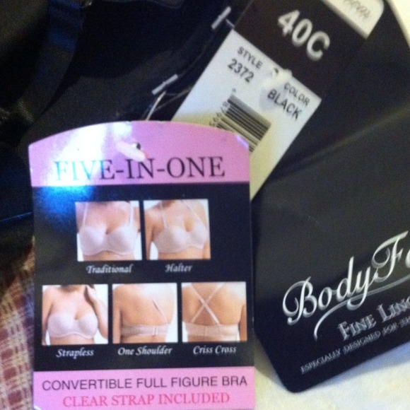 SOLD*****Body Form 5 in one black bra NWT 40C - Picture 3 of 3