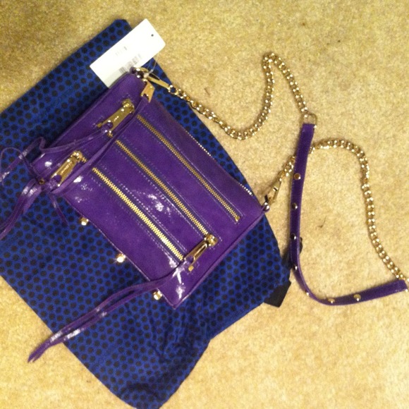 Rebecca Minkoff Handbags - Rebecca Minkoff purple Mini 5zip Crossbody