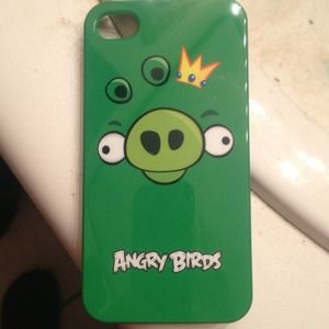 iPhone 4/4s hard shell Angry Birds King Piggy case
