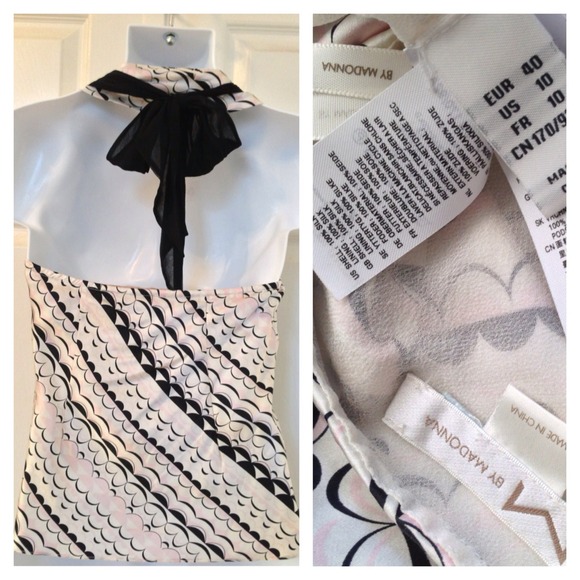 👛<SOLD2 @mcreeves>👛 NWOT Madonna Silk Halter - Picture 2 of 2