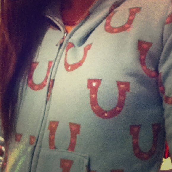 Primp horseshoe zip hoodie