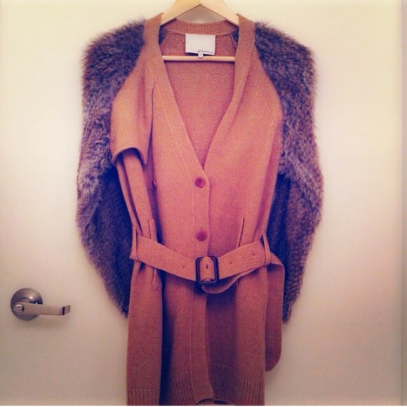 3.1 Philip Lim Sweaters - HOST PICK 3.1 Phillip Lim Trench With Fur Sleeves