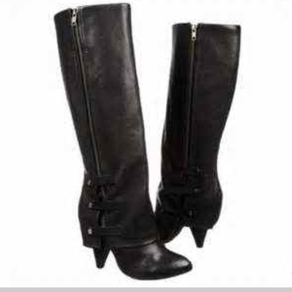 Miss sixty black leather Harper boots