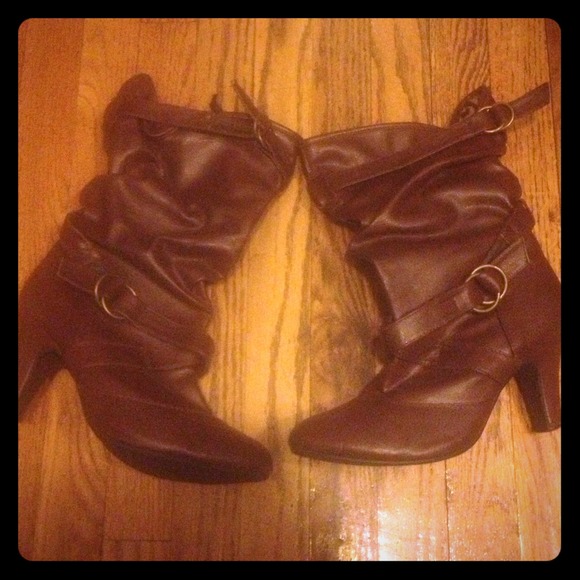 Wet seal high heel cowboy boots!