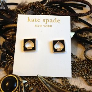 New Kate spade cut out studs❤ black