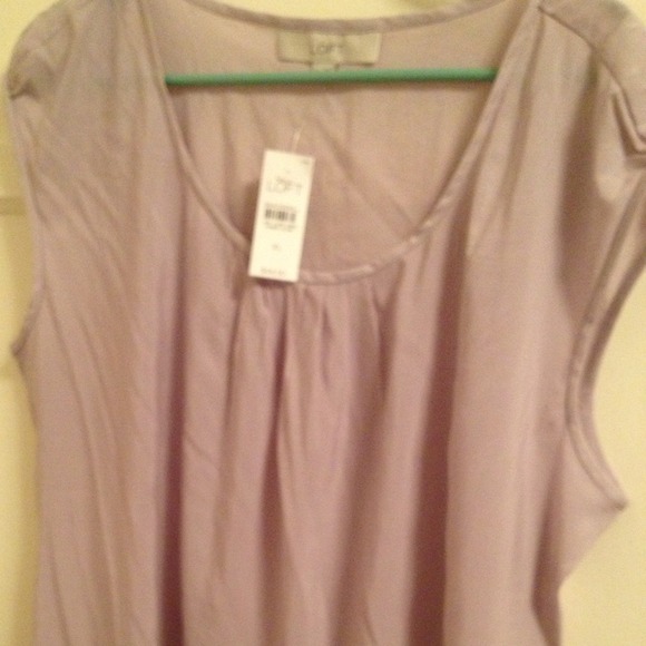 NWT Ann Taylor LOFT lavender shirt.