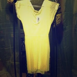 Sheer polka dot baby doll style shirt