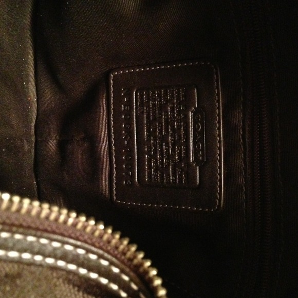 Authentic Chocolate Brown Coach Purse - Picture 2 of 3