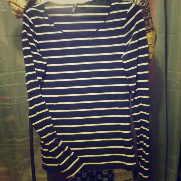 Black and Tan striped tee