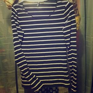 Black and Tan striped tee