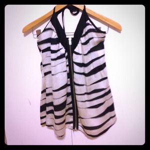 Zebra print top