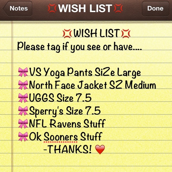 💢WISH LIST💢