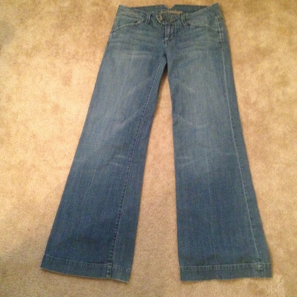 American Eagle wide leg trouser jean Sz 6 reg