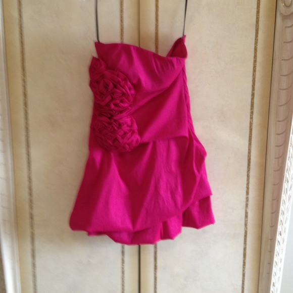 Hot  pink dress