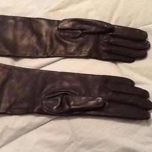 15" Italian leather elbow length gloves- Reduced!