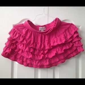 SOLD!! Aeropostale Coral Ruffle Skirt Medium