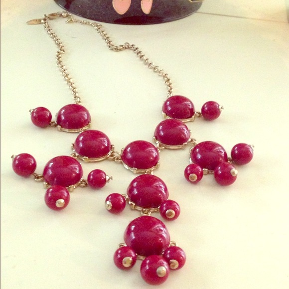 ♻Traded♻Medium Garnet and Gold Bubble Necklace