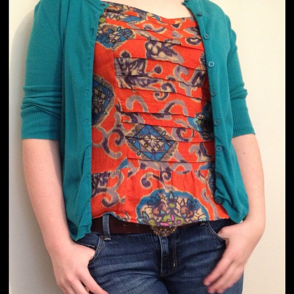 Orange design tank top