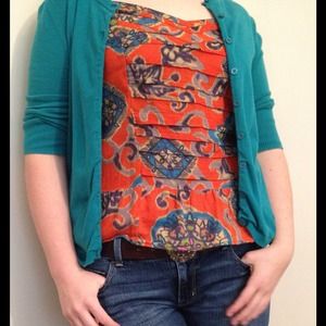 Orange design tank top