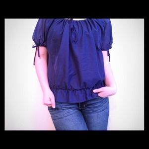 Royal blue bubble top