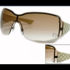 AUTHENTIC GUCCI 1825/S BROWN & BEIGE SUNGLASSES