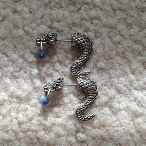 SOLD Dragon earrings