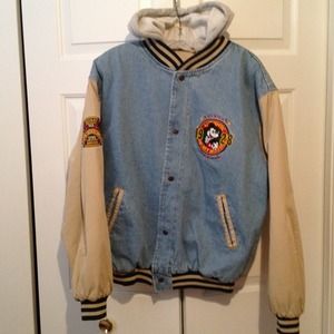 Mickey mouse base ball style jacket