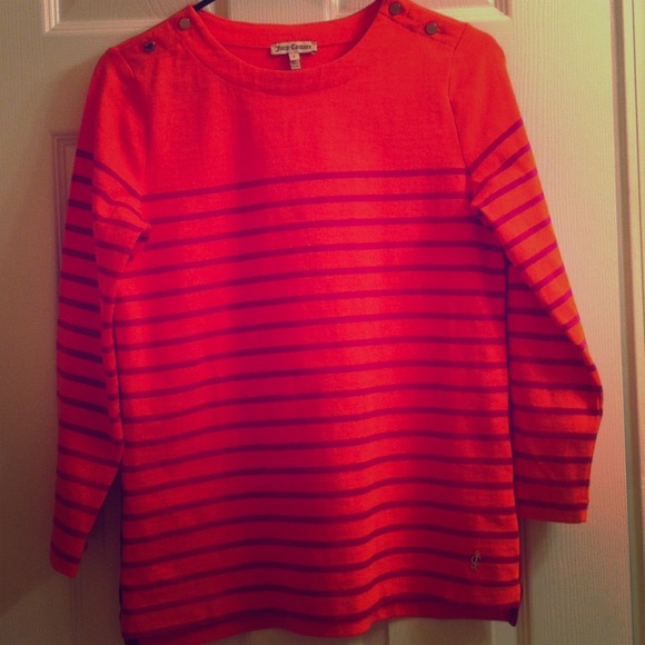 Juicy Couture stripe shirt.