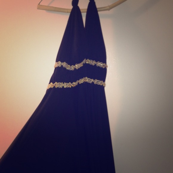 Open Back Halter Cocktail Dress