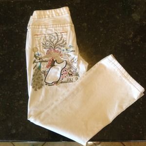 True Religion white jeans