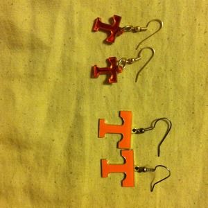 Two Pair University of Tennessee Earrings