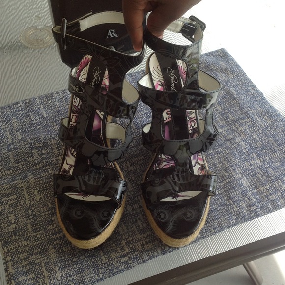 Ed Hardy Wedges Super CUTE!!!!!