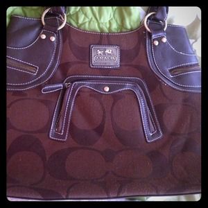 Authentic large coach purse