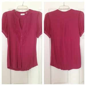 *SOLD in BUNDLE!* NY & Co Rose colored blouse!