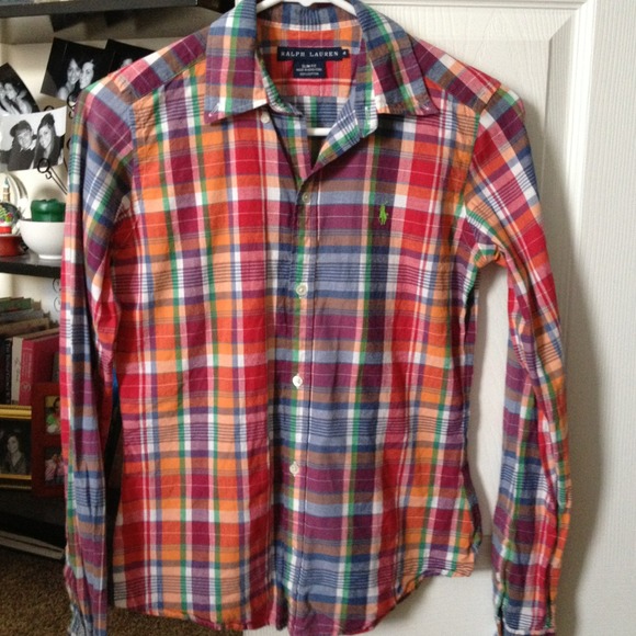 Plaid Ralph Lauren long sleeve shirt