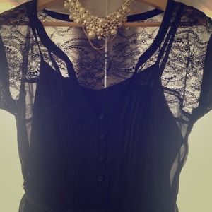 SOLD Silk and lace LBD never worn