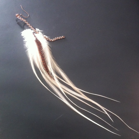 Rooster tail earring