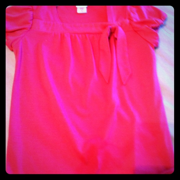 Pink Bow Top