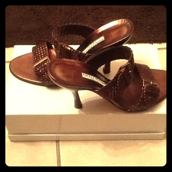 Bronze metallic Hollywould heels