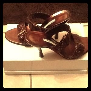 Bronze metallic Hollywould heels