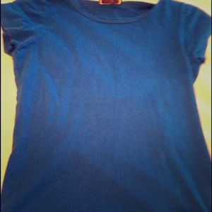 Blue tee
