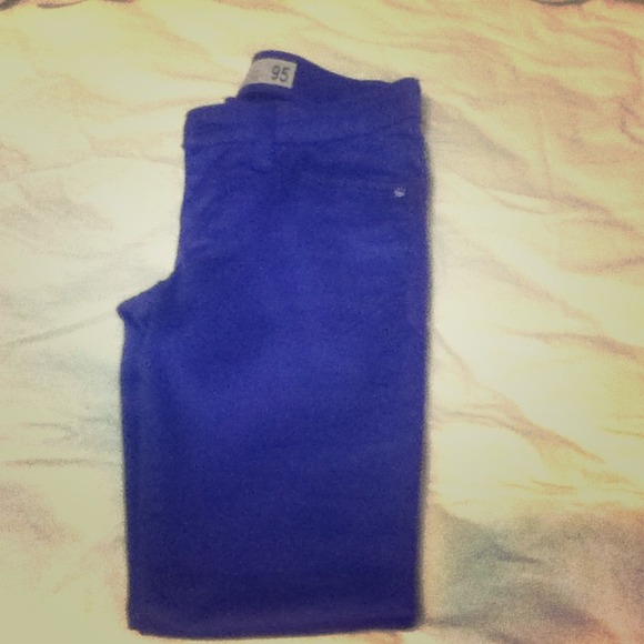 Purple skinny jeans