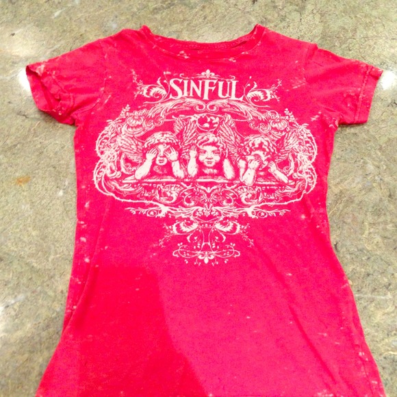Sinful distressed T
