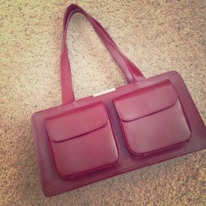 Bordeaux color Kenneth Cole Reaction  handbag.