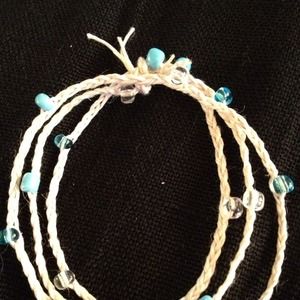 Custom, handmade braided bracelet.